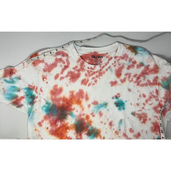 Gildan Tie Dyed Tshirt Men's Size L Pre-Owned in good condition - Picture 5 of 6